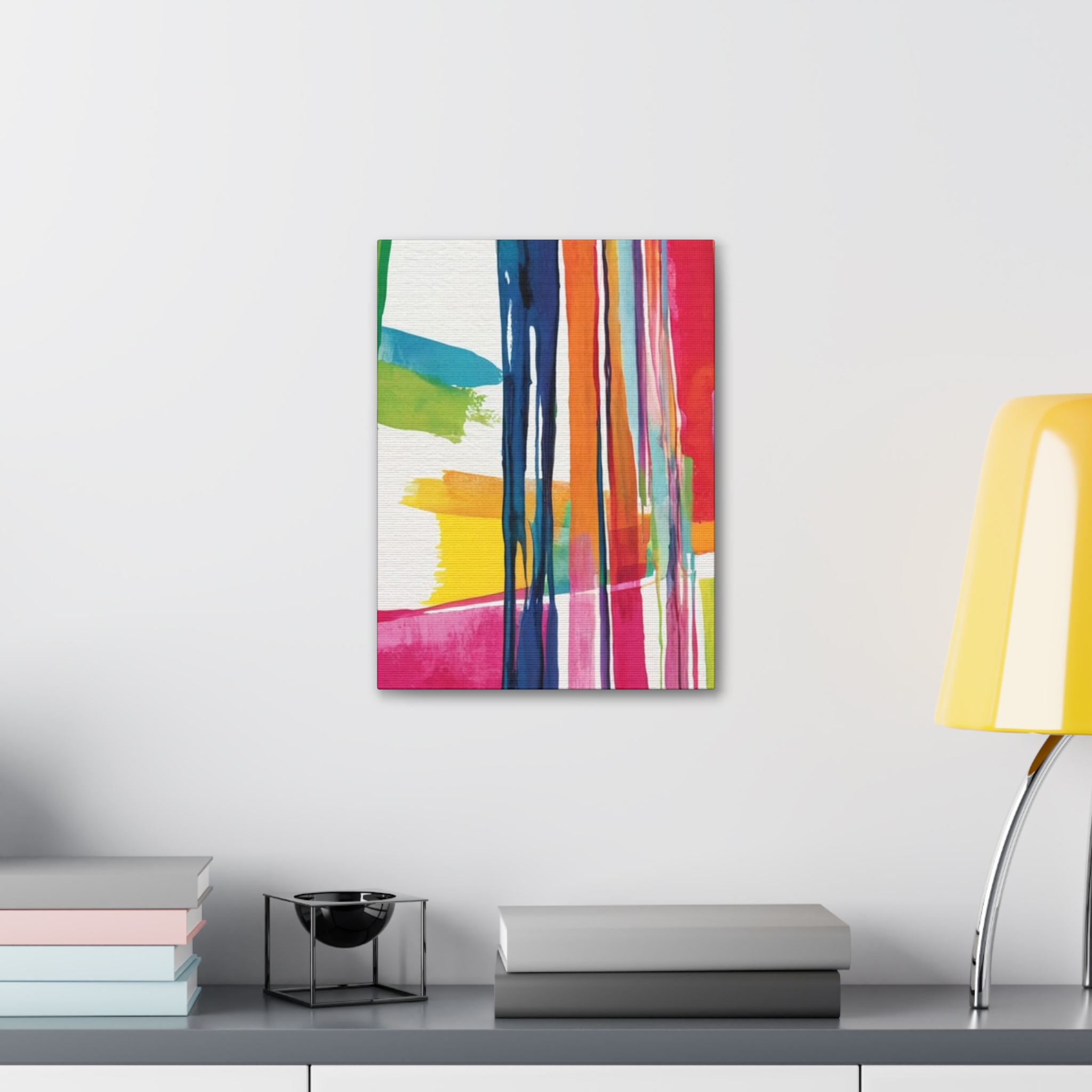 Peppy 2 - Abstract Painting Print on Stretched Canvas - Image 3