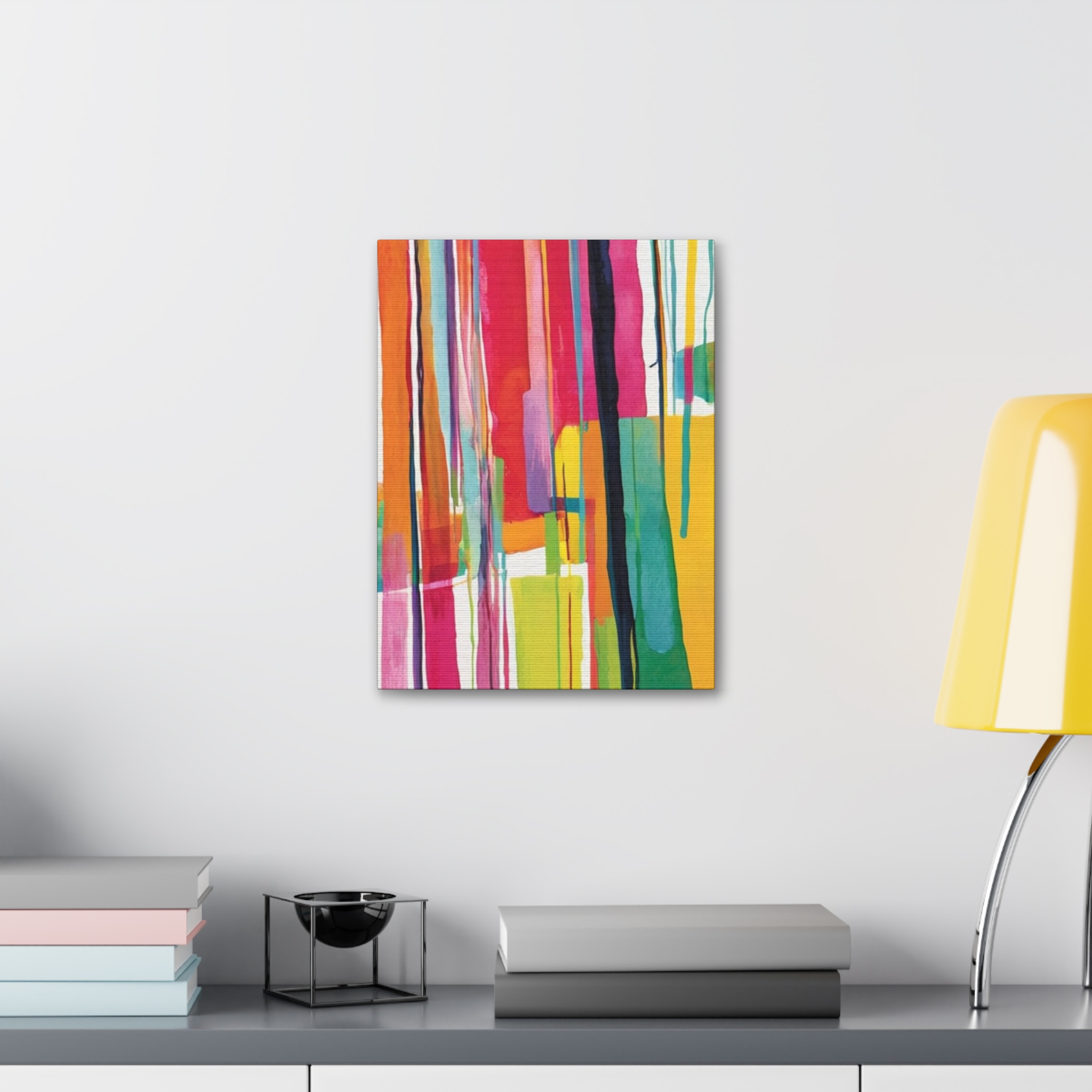 Peppy 1 - Abstract Painting Print on Stretched Canvas - Image 3