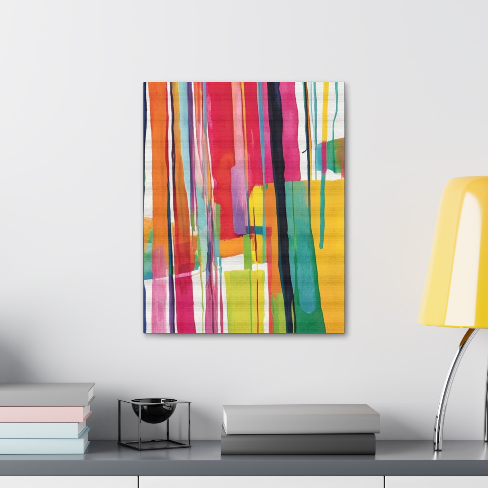 Peppy 1 - Abstract Painting Print on Stretched Canvas - Image 7