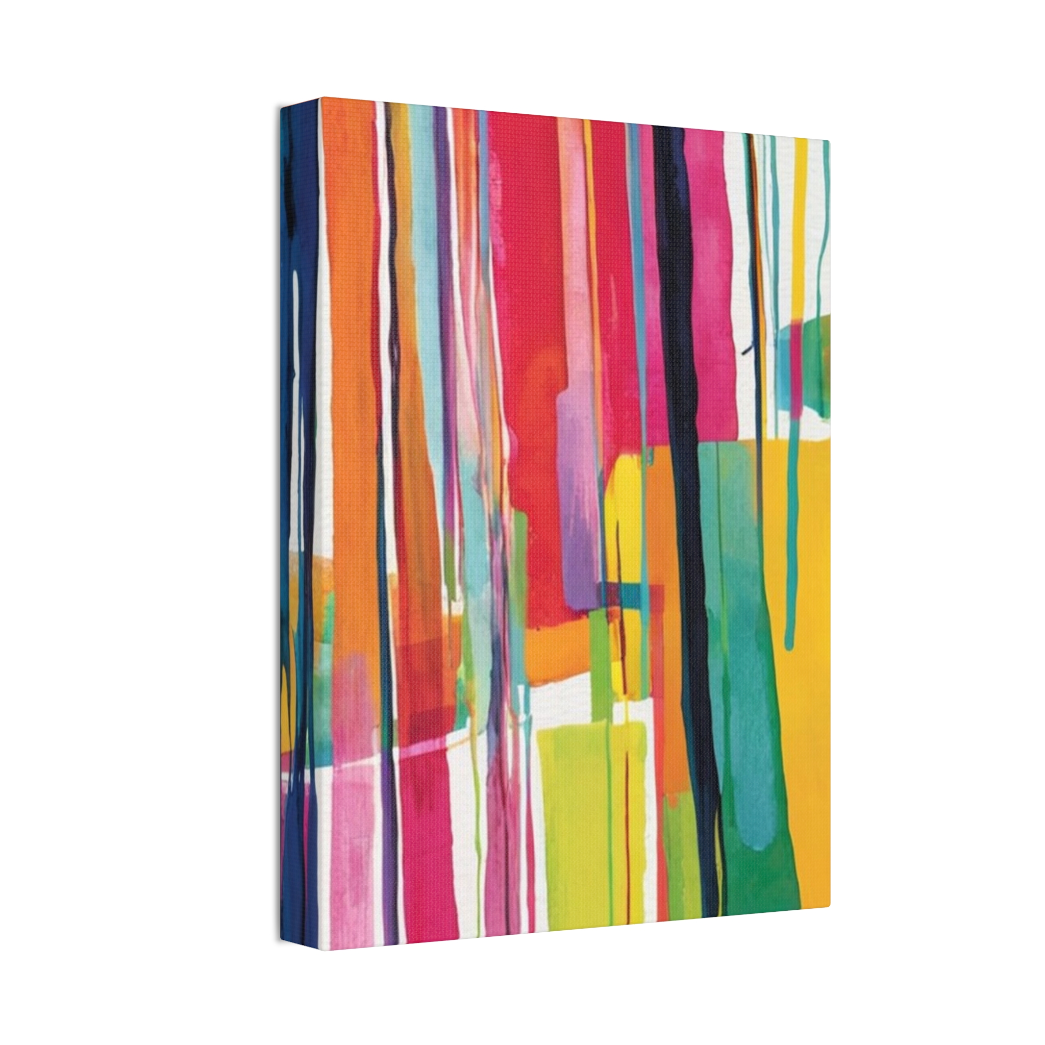 Peppy 1 - Abstract Painting Print on Stretched Canvas - Image 2