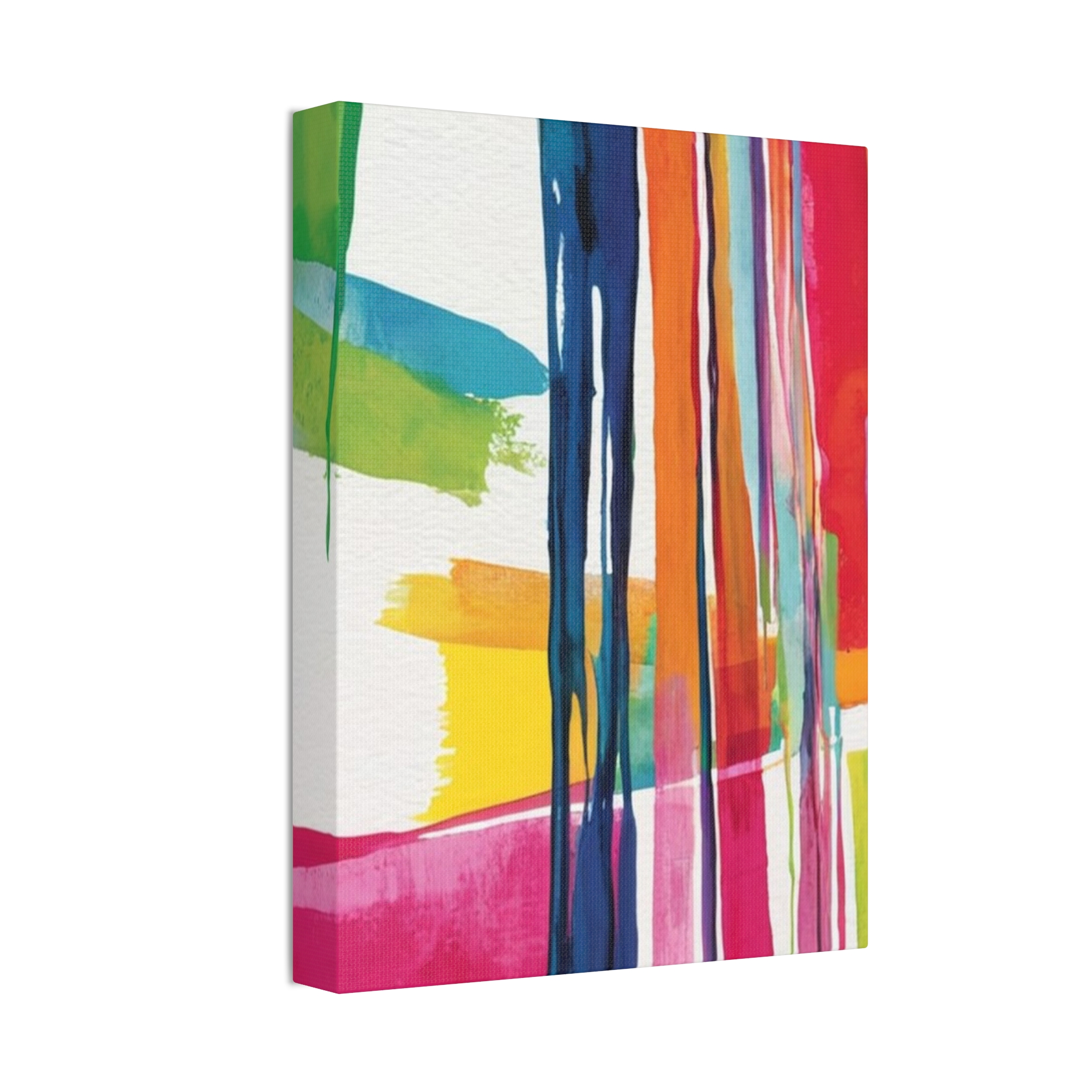 Peppy 2 - Abstract Painting Print on Stretched Canvas - Image 2