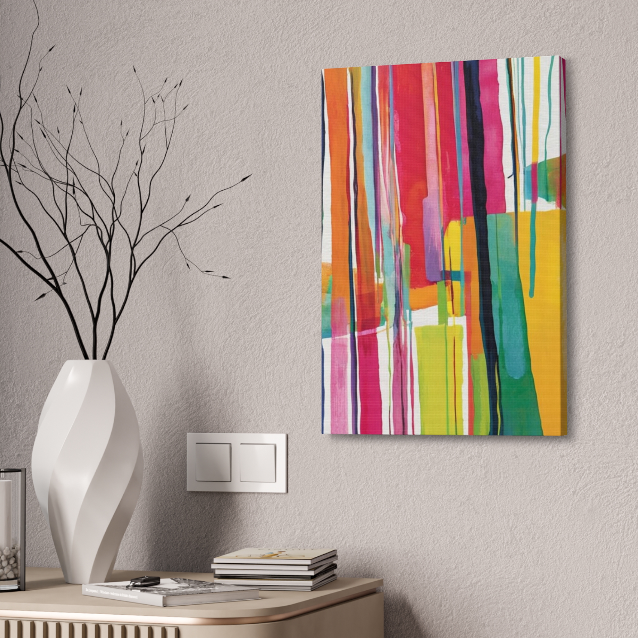 Peppy 1 - Abstract Painting Print on Stretched Canvas - Image 12