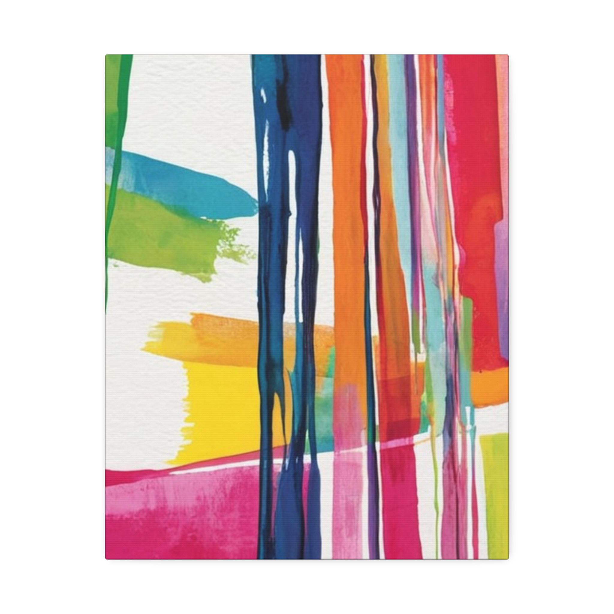 Peppy 2 - Abstract Painting Print on Stretched Canvas - Image 5