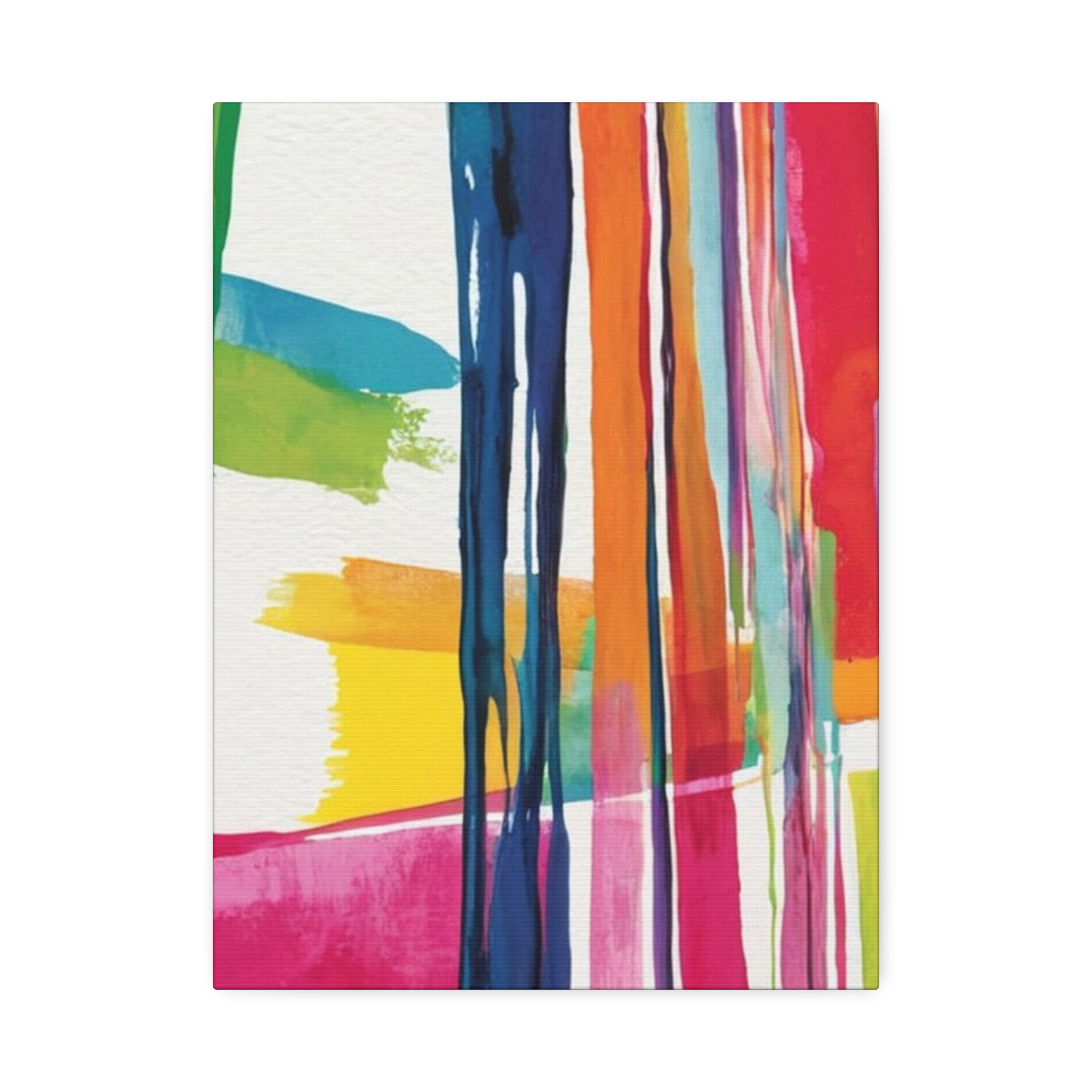 Peppy 2 - Abstract Painting Print on Stretched Canvas