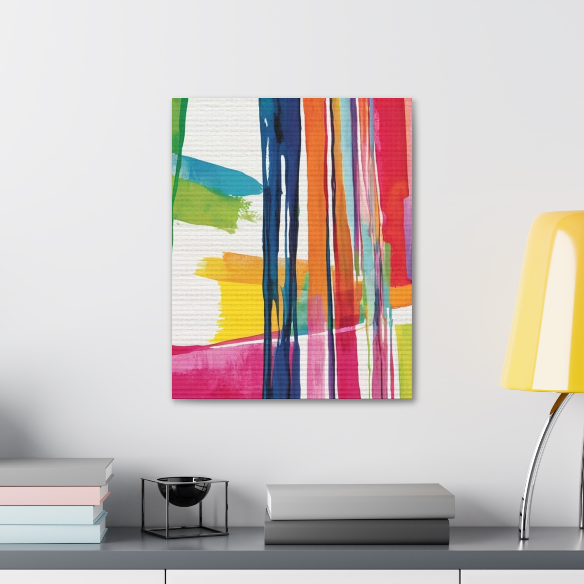 Peppy 2 - Abstract Painting Print on Stretched Canvas - Image 7