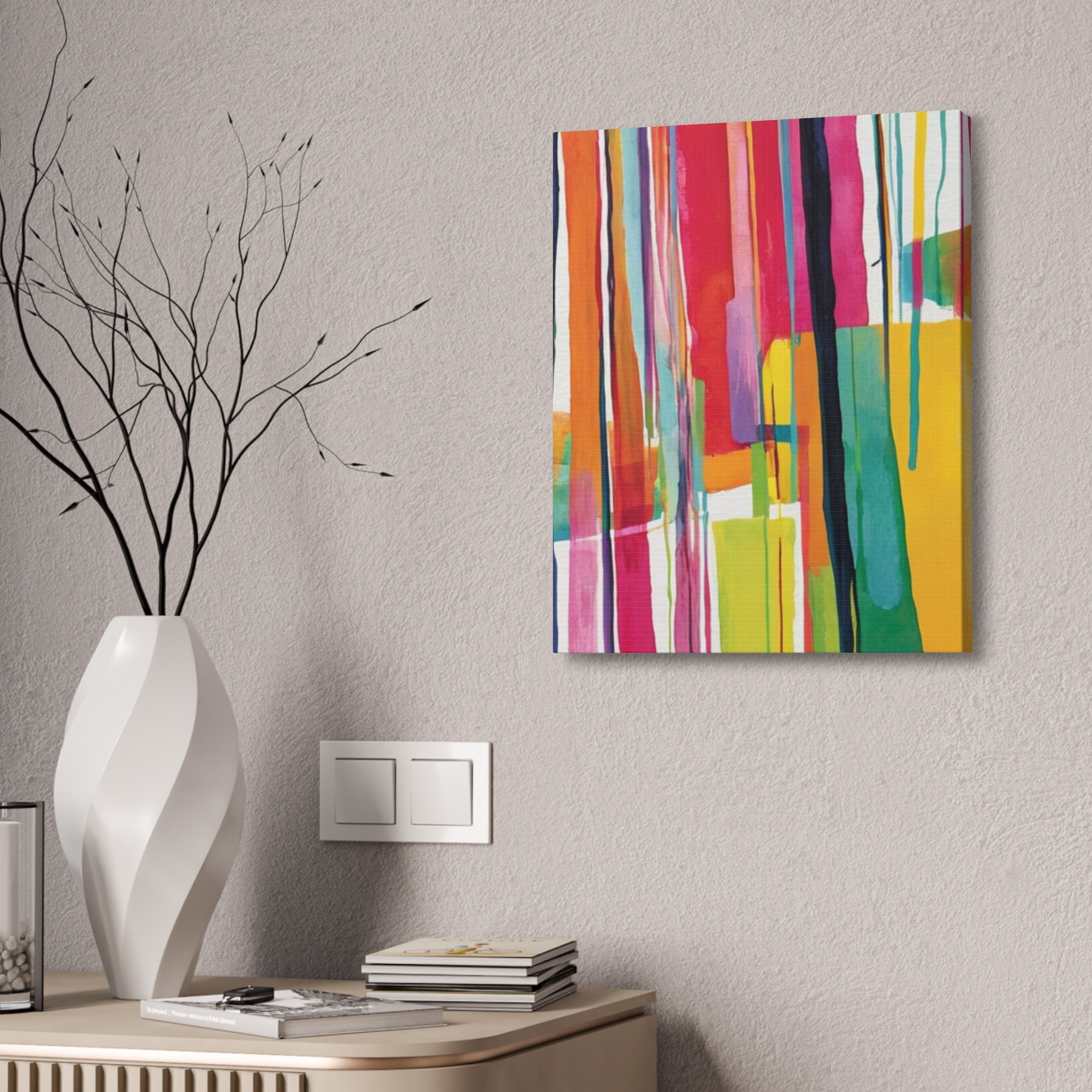 Peppy 1 - Abstract Painting Print on Stretched Canvas - Image 8